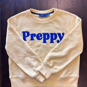 Vineyard Vines Blue and Yellow Crew Neck Sweatshirt